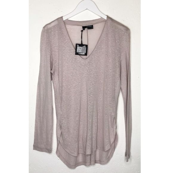 The Kooples Tops - The Kooples Long Sleeve Knit T-Shirt Slub Tee XL